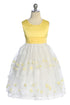 Elegant 3D Embroidery Flower Girl Dress – 2-14